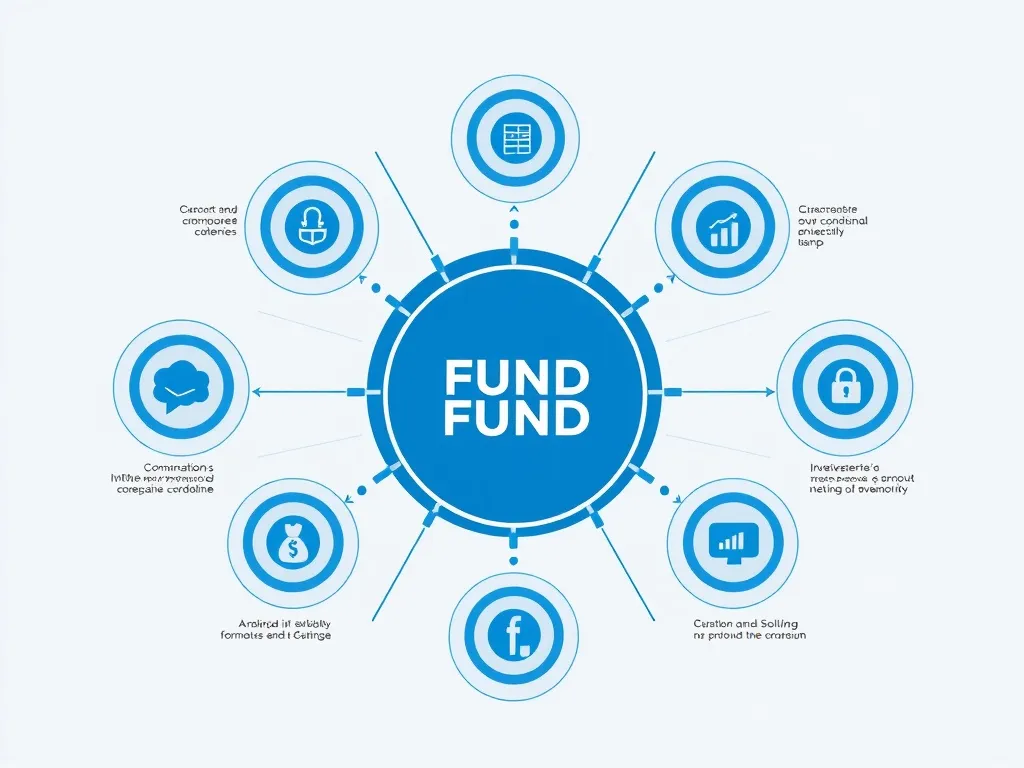 Technical diagram or abstract representation of investment f